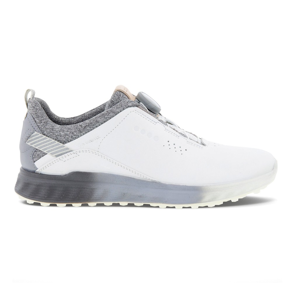 Zapatos De Golf Mujer - ECCO S-Three Boas - Blancos - DSE692158